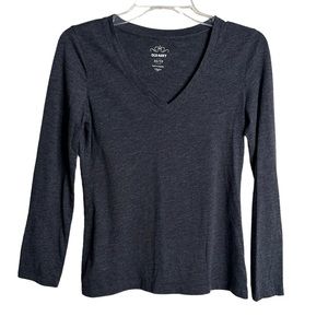 Old Navy Women’s V-Neck Gray Long Sleeves XS
